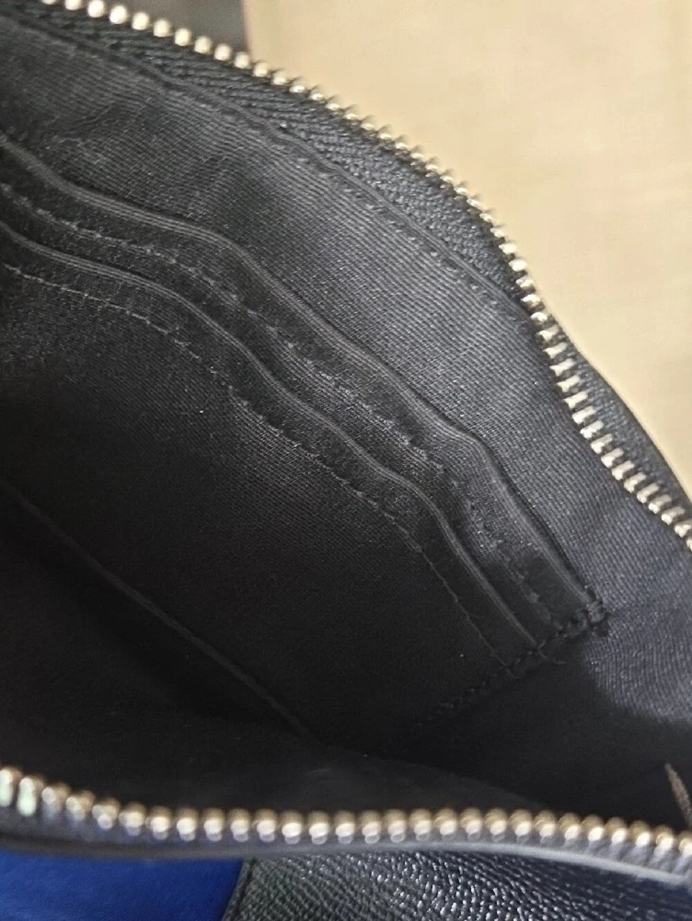 Like-new Coach Black Glitter Star Wristlet Pouch
